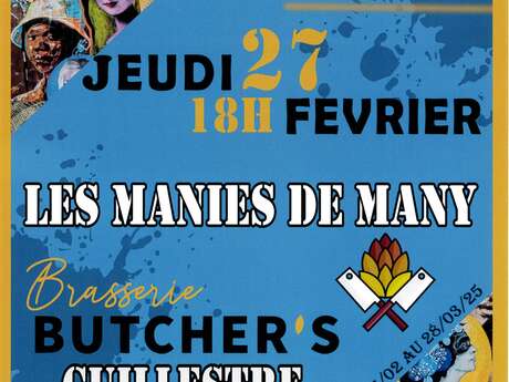 Vernissage de l'exposition "Les manies de Many"