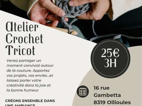 Les pipelettes créatives - Atelier Crochet Tricot