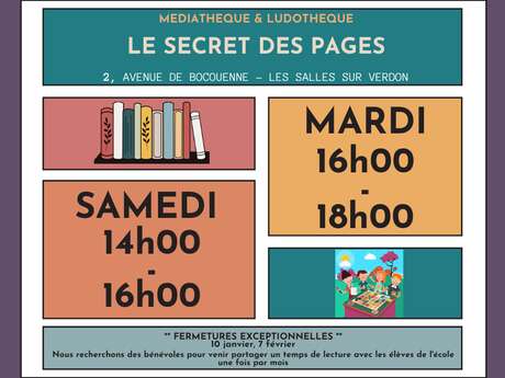 Médiathèque "Le secret des pages"