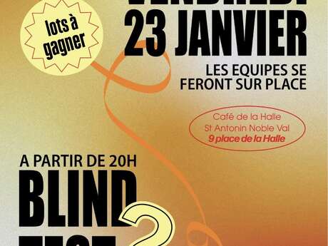 Blind test - Café de la Halle