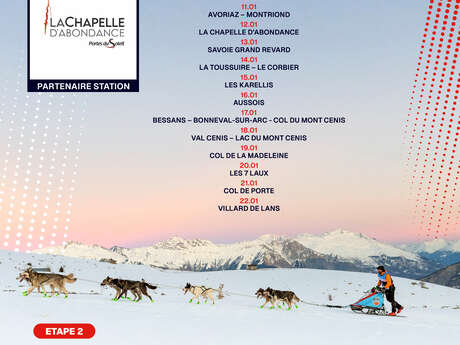 La Grande Odyssée - Etape à La Chapelle d'Abondance