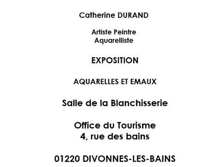 Catherine Durand Ausstellung Aquarelle und Emaille