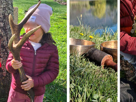 Atelier parent - enfant : les apprentis pisteurs - bain sonore Atelier parent - enfant : les apprentis pisteurs - bain sonore