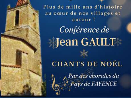 Conférence "Les chrétiens en Pays de Fayence" et chants de Noël