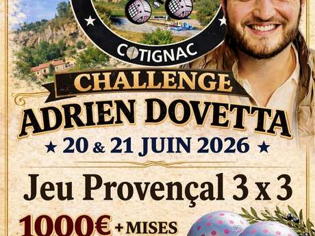 Concours de pétanque : Challenge Adrien Dovetta