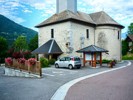Guided tour of the baroque church of La Rivière-Enverse, in French