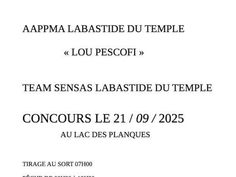 Concours de pêche