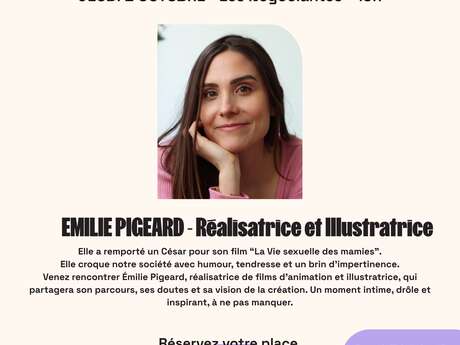 Soirée avec Émilie Pigeard - Illustratrice et réalisatrice de films d'animation