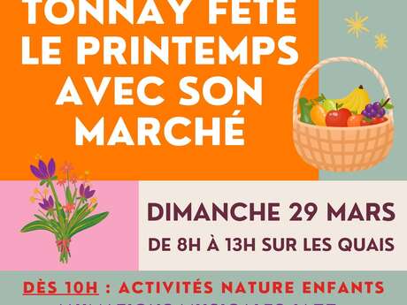 Tonnay fête le printemps avec son marché