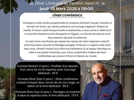 Dîner Littéraire présenté par Ahmed Youssef