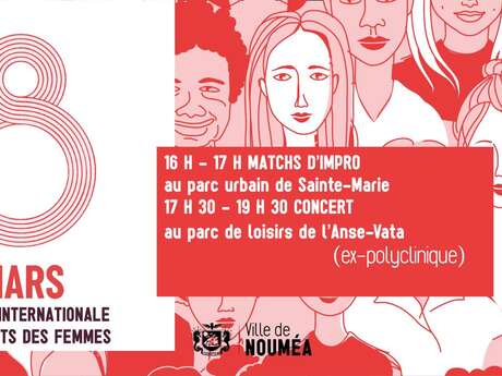 Spectacle et concert pour la journée internationale des droits des femmes - Parc de Loisirs de l'Anse-Vata