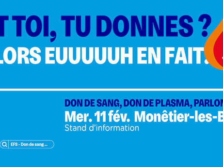Sensibilisation au don de sang et de plasma