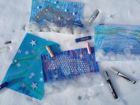 Atelier pour les oursons "l’ours aux aurores boréales"