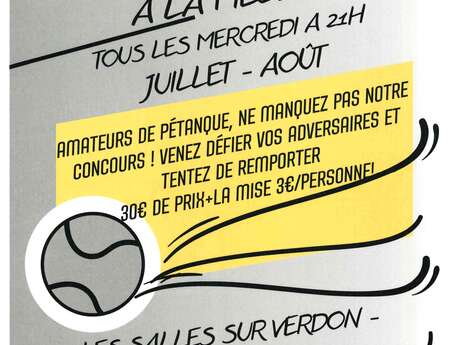 Concours de boules nocturnes