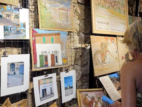 Espace Le Rayol -Exposition « Peindre sur toile de jute »