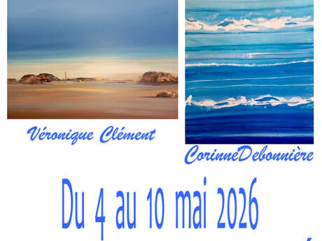 Ausstellung von Véronique Clément und Corinne Debonnière – Gemälde