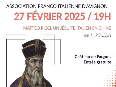 Conférence "Matteo Ricci, un jésuite italien en Chine"