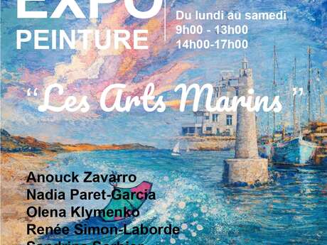 Exhibition of paintings by the Sirènes les arts marins association