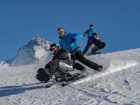 Location Tandem'flex ou Tempo duo, fauteuil de descente de piste de ski alpin