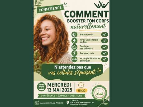 Conférence - Comment booster ton corps naturellement ?