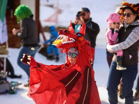 Carnaval sur le front de neige !