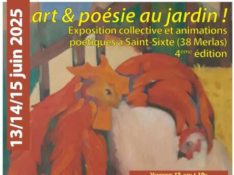 Exposition collective et animations poétiques : Art & poésie au jardin