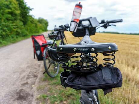 Au pied des campaniles à vélo