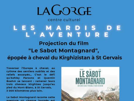 Les mardis de l'aventure : Projection du film "Le sabot montagnard" - au Centre Culturel de la Gorge