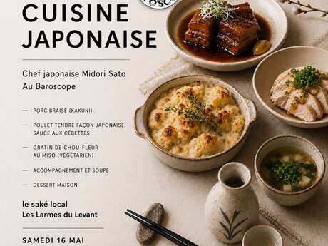 Soirée cuisine Japonaise au Baroscope