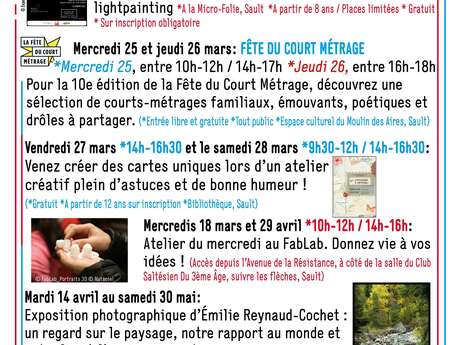 Micro-folie à Sault : Exposition photographique d'Emilie Reynaud-Cochet