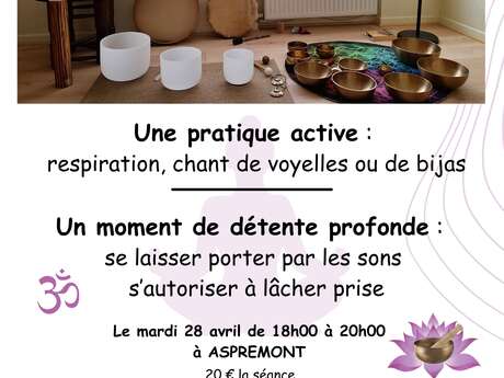 Yoga de la voix et voyage sonore