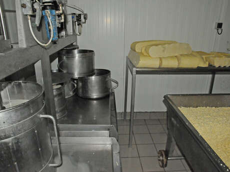Visite de la fabrication du fromage au Gaec Prunet