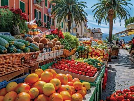 Vormittag auf dem Markt in Bordighera