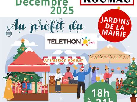 Rue piétonne de Noël