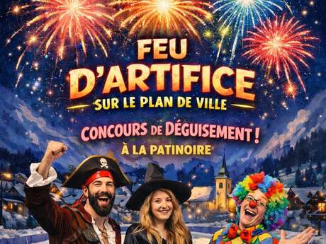 Feu d'artifice et concours de déguisement