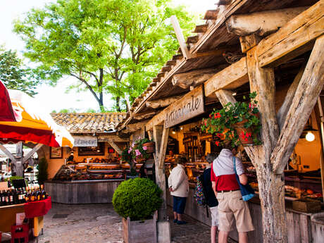 The market in La Flotte