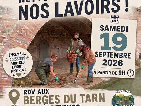 Heritage Days: let's come together to clean the washhouses of Reyniès!