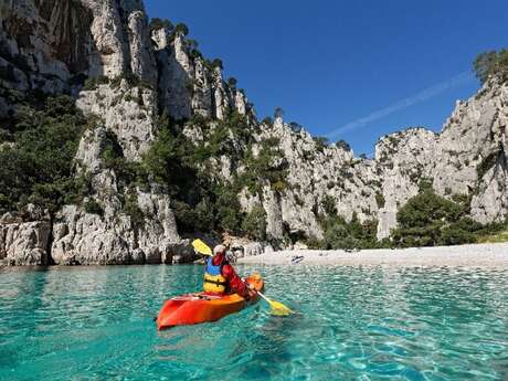 Au coucher de soleil, randonnée en kayak de mer et snorkeling avec le CSLN