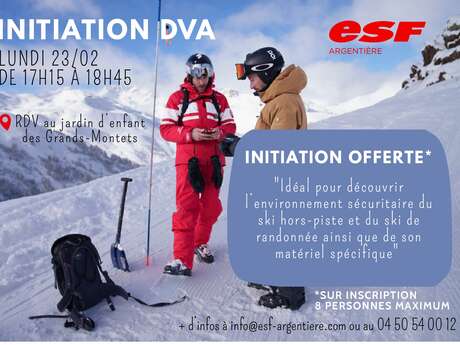 Initiation DVA (Détecteurs de victime d'avalanche)