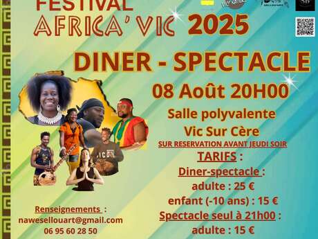 Diner spectacle Festival Africa Vic Diner spectacle Festival Africa Vic