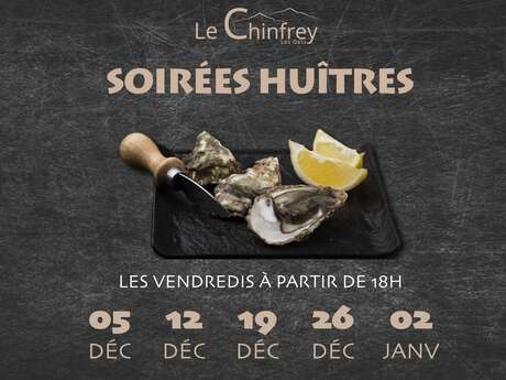 Soirée huitres au Chinfrey