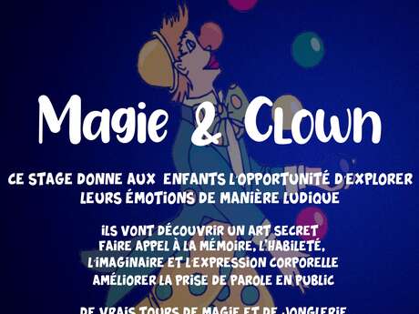 Stage de magie/clown pour enfants