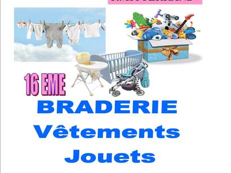 16ème Braderie vêtements, jouets, puériculture