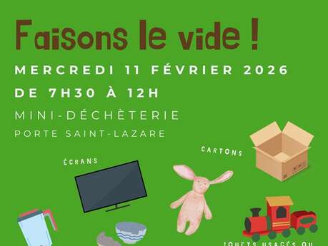 Faisons le vide ! - Mini-déchetterie