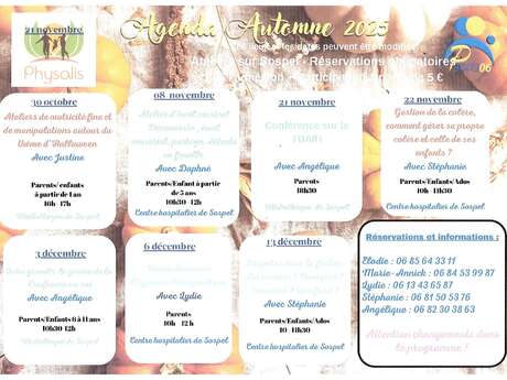 Agenda Physalis autunno 2025: ipnosi terapeutica