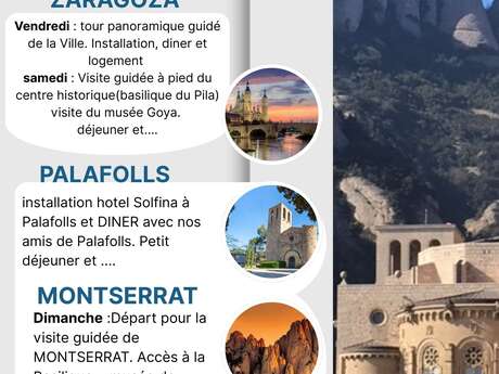 Voyage "Escapade Costa Brava" avec le comité de jumelage d'Ax-les-Thermes