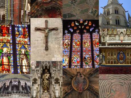 Visite de l'ancienne cathédrale Saint-Maurice de Mirepoix : "Une église, des couleurs"