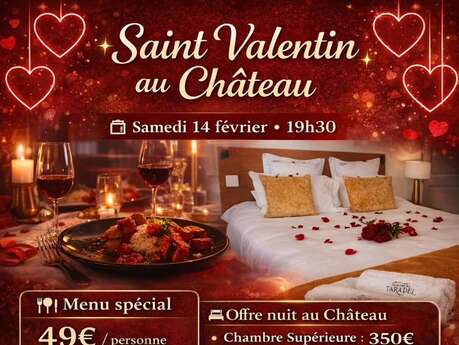 Soirée Saint Valentin au Château de Taradel