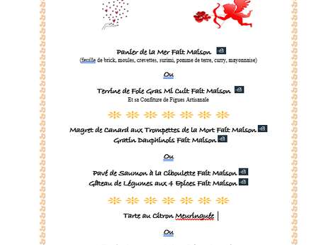 La Saint Valentin au restaurant l'Alizé