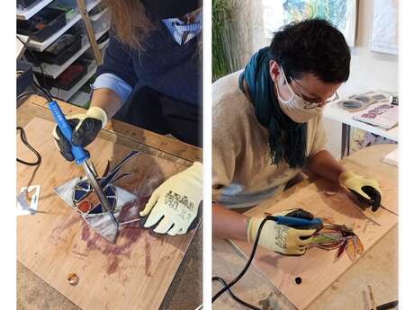 Atelier découverte du vitrail Tiffany avec AlexSo